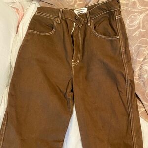 Reformation Dark Brown Chinos